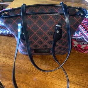 Dooney & Bourke Bag Signature Tote Black & Red NWOT~